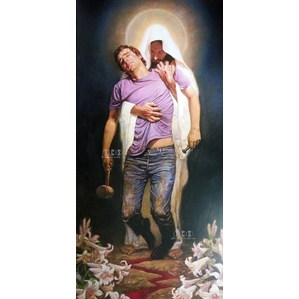 Thomas Blackshear II-Forgiven Print mounted on wood