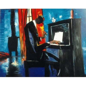 William Tolliver-Piano Player 2 Signed By Artist Giclee