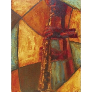Alonzo Adams-Sax Man Original Oil