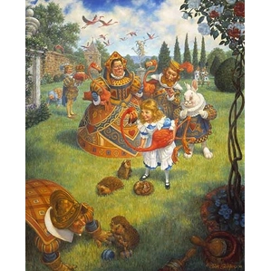 Scott Gustafson-The Queen´s Croquet-Ground Limited Edition Print