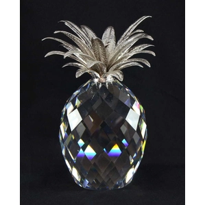 Swarovski Crystal-Giant Pineapple with rhodium leaf top