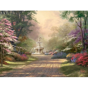 Thomas Kinkade-Fountain of Blessings
