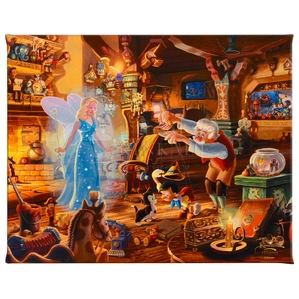 Thomas Kinkade Disney-Geppetto's Pinocchio