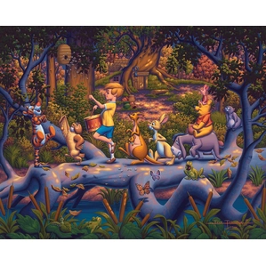 Thomas Kinkade Disney-Winnie the Pooh - A Heroes Parade