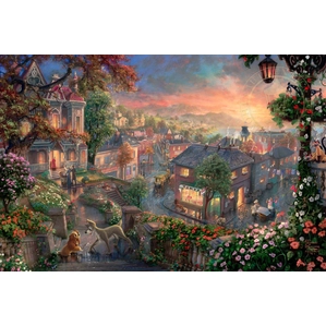 Thomas Kinkade Disney-Lady and the Tramp