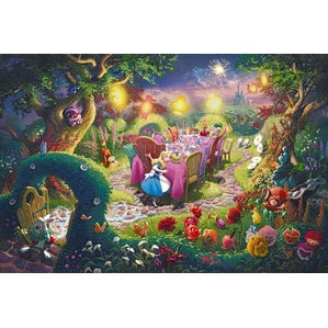 Thomas Kinkade Disney-Mad Hatter's Tea Party