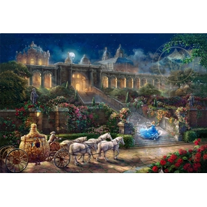 Thomas Kinkade Disney-Clock Strikes Midnight