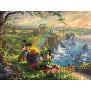 Thomas Kinkade Disney-Mickey & Minnie In Ireland