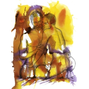 Larry Poncho Brown-The Heat Of Passion Giclee