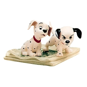 WDCC Disney Classics-One Hundred and One Dalmatians Two Puppies On Newspaper