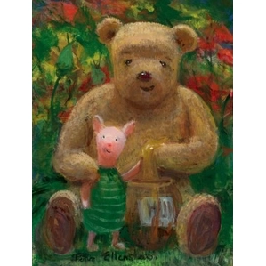 Peter Ellenshaw-Hunny Hand Embellished Giclée On Canvas