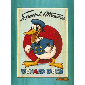 Trevor Carlton-Special Attraction  Lot 1 Giclee On Hand Painted Mixed Media Canvas