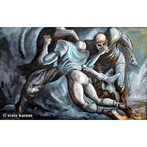 Ernie Barnes-The Pulling Guard Giclee