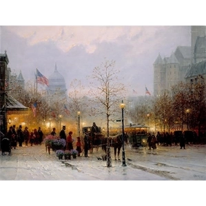 G Harvey-Inauguration Eve By G. Harvey Giclee On Canvas  Signed & Numbered