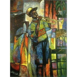 William Tolliver-Learning To Play Estate Certified Serigraph Artist Proof