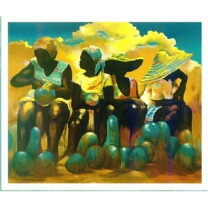 Paul Goodnight-Mellow Melon Madonnas Serigraph PP Only
