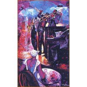 William Tolliver-Midnight Senade - Serigraph Artist Proof Artist Signed