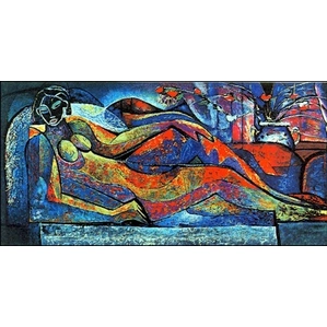 William Tolliver-clining Nude Serigraph Artist Proof Artist Signed