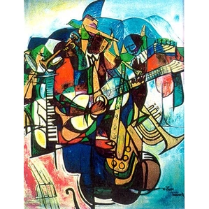 William Tolliver-Transcendent Of The Blues Signed By Artist Serigraph Artist Proof