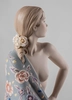 Lladro - Nude with shawl Metallic Sculpture