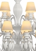 Lladro Lighting - Belle de Nuit 24 Lights Chandelier White