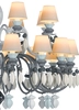 Lladro Lighting - Belle de Nuit 24 Lights Chandelier Black