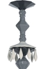 Lladro Lighting - Belle de Nuit 24 Lights Chandelier Black