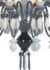 Lladro Lighting - Belle de Nuit 24 Lights Chandelier Black