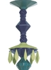 Lladro Lighting - Belle de Nuit 24 Lights Chandelier Green