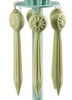 Lladro Lighting - Belle de Nuit Lithophane Lamps with Tears Green