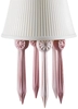 Lladro Lighting - Belle de Nuit Ceiling Lamp with Lithophane Pink