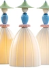 Lladro Lighting - Mademoiselle Round Canopy 3 Lights Sharing Secrets Ceiling Lamp