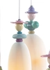 Lladro Lighting - Mademoiselle 4 Lights Walking on The Beach Ceiling Lamp