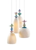 Lladro Lighting - Mademoiselle 4 Lights Walking on The Beach Ceiling Lamp