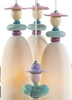 Lladro Lighting - Mademoiselle 6 Lights Gathering in The Lawn Ceiling Lamp