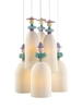 Lladro Lighting - Mademoiselle 6 Lights Gathering in The Lawn Ceiling Lamp