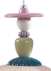 Lladro Lighting - Mademoiselle Lineal Canopy 3 Lights Gazing at The Ocean Ceiling Lamp 