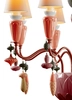 Lladro Lighting - Ivy and Seed 8 Lights Chandelier Red Coral