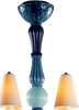Lladro Lighting - Ivy and Seed 8 Lights Chandelier Ocean