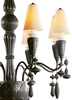 Lladro Lighting - Ivy and Seed 8 Lights Chandelier Absolute Black