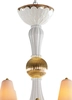 Lladro Lighting - Ivy and Seed 20 Lights Chandelier Medium Model Golden Luster