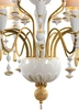 Lladro Lighting - Ivy and Seed 20 Lights Chandelier Medium Model Golden Luster