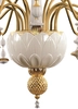 Lladro Lighting - Ivy and Seed 16 Lights Chandelier Medium Flat Model Golden Luster