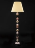 Lladro Lighting - Firefly Floor Lamp Pink and Golden Luster