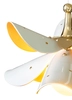 Lladro Lighting - Blossom Hanging Lamp White-Gold