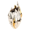 Dargenta - Silver & Gold Flower Vase - The Flame