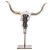 Jay Strongwater - Kayden Cow Skull With Flowers Objet