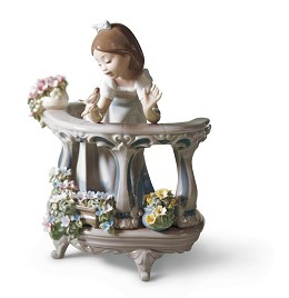 Morning Song by Lladro Image is watermarked for copyright protection and is not present on the actual art work.