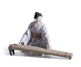Koto Player by Lladro Image is watermarked for copyright protection and is not present on the actual art work.