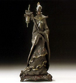Oriental Fantasy W/brooch by Lladro Image is watermarked for copyright protection and is not present on the actual art work.